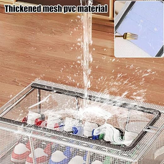 Shoe Storage Box - Color: Transparent And Grey