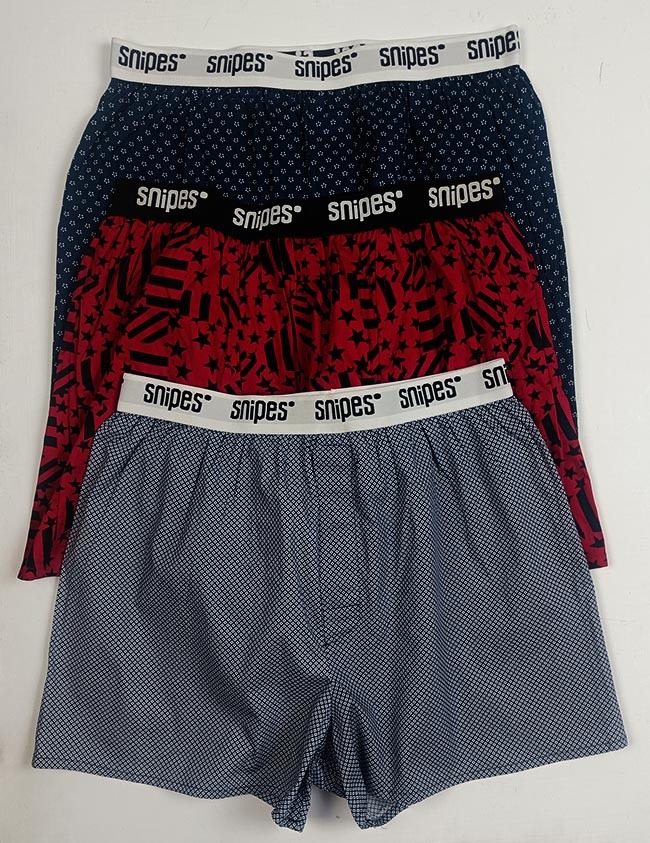 M11451 Mens Outer Elastic Woven Boxer Shorts