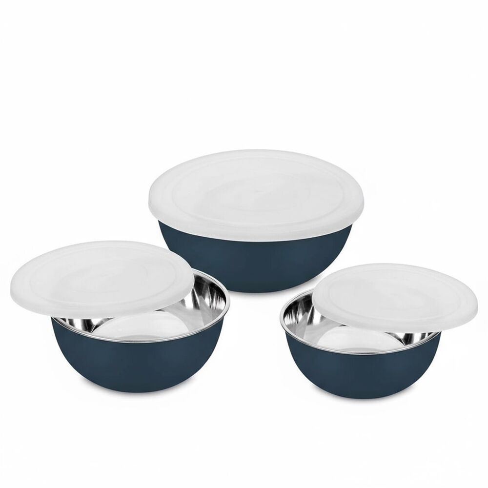 Stainless Steel Serving Bowl Set Of 3 - Capacity: 3000 Milliliter (Ml)