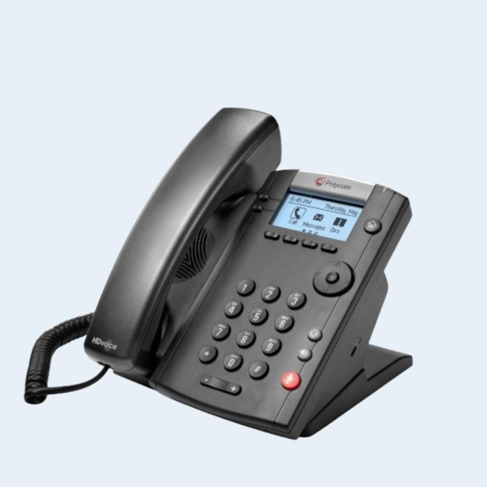 Polycom Vvx 201 Phone - Color: Black