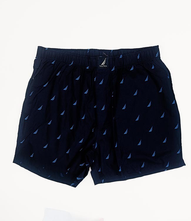 M11452 Nautica Mens Woven Boxers With Fly