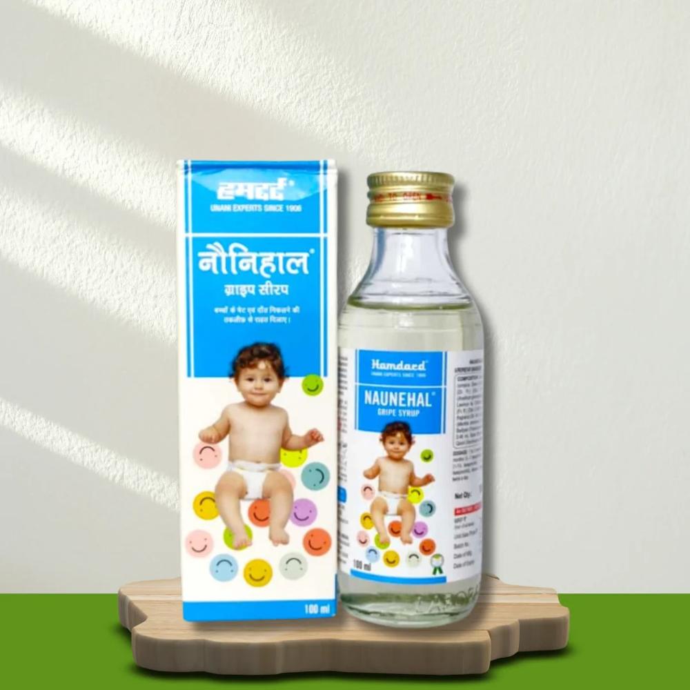 Hamdard Naunehal Gripe Syrup 100ml - Age Group: For Infants(0-2years)