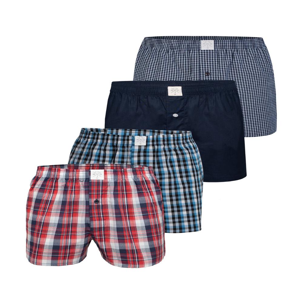 M11456 MG1 Mens Woven Boxers With Button Fly