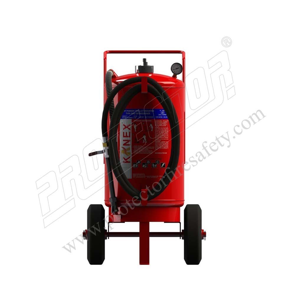 Abc Trolley Mounted Fire Extinguishers - Capacity: 25