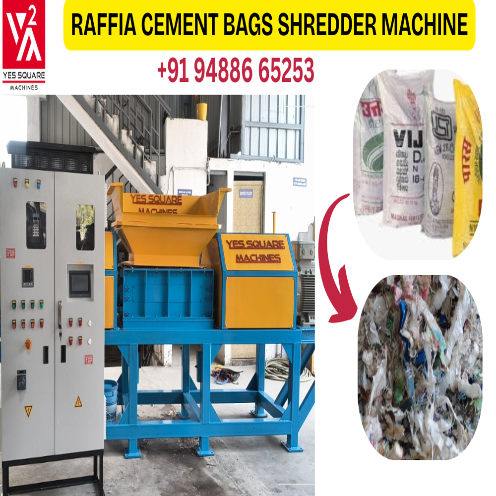 RAFFIA CEMENT BAGS SHREDDER