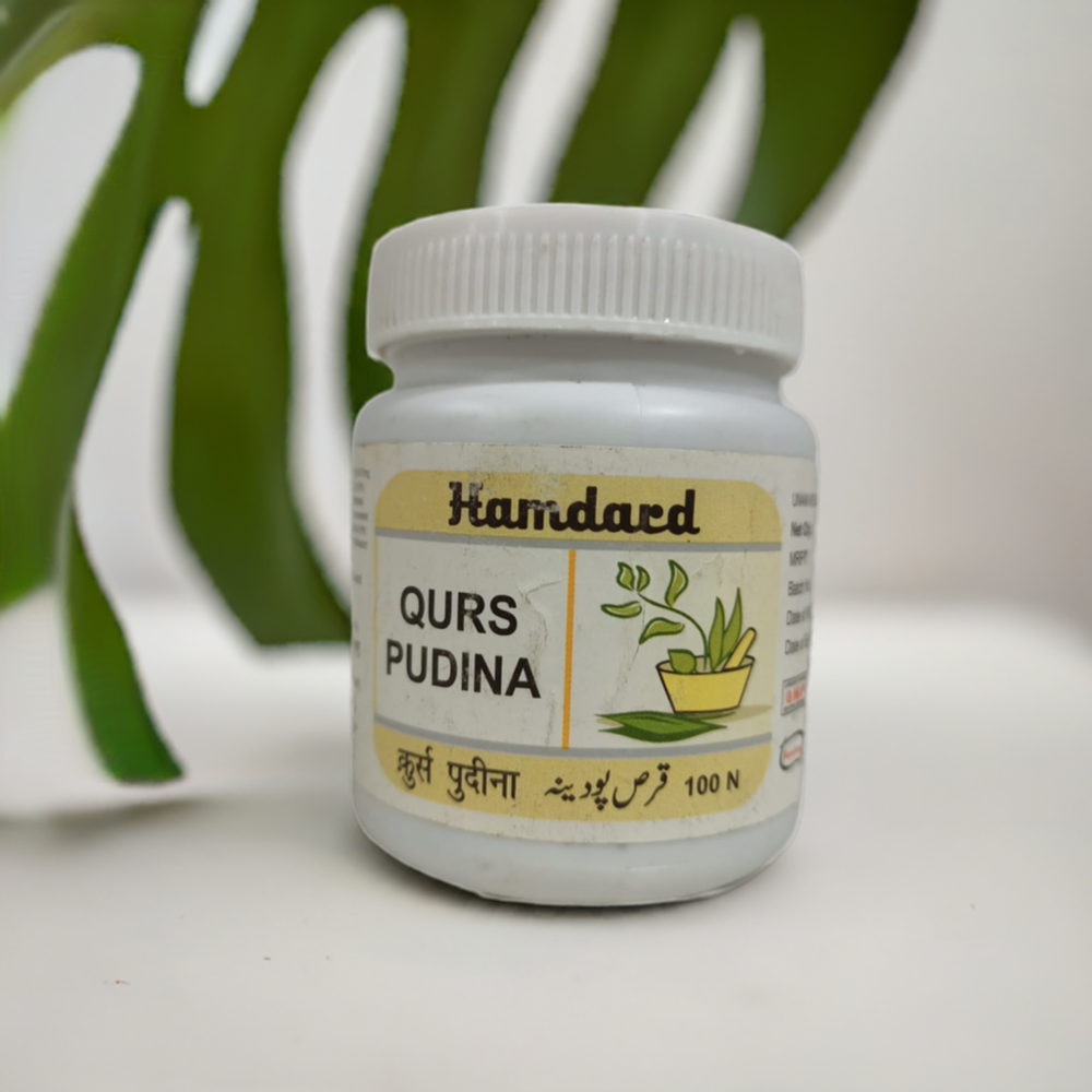 Hamdard Qurs Pudina 100 Tablets - Age Group: For Adults