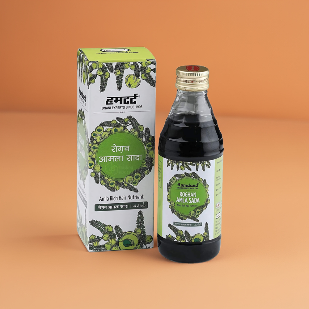Hamdard Roghan Amla Sada 100ml - Application: Promotes Hair Growth