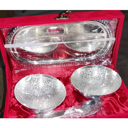 German Silver Bowls Set Of 2