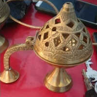 Brass Incense Burners - Color: Golden