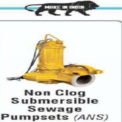Non-clog Submersible Sewage Pump - Color: Yellow
