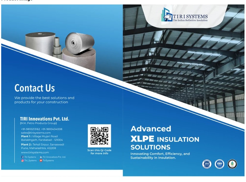 TIRI XLPE 9MM THICKNESS WITH ONE SIDE ALUMINIUM FOIL