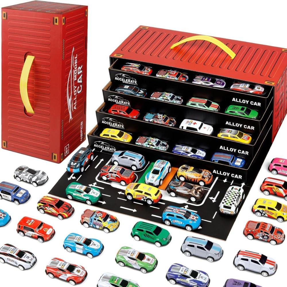 48 Pcs Pull Back Cars Set