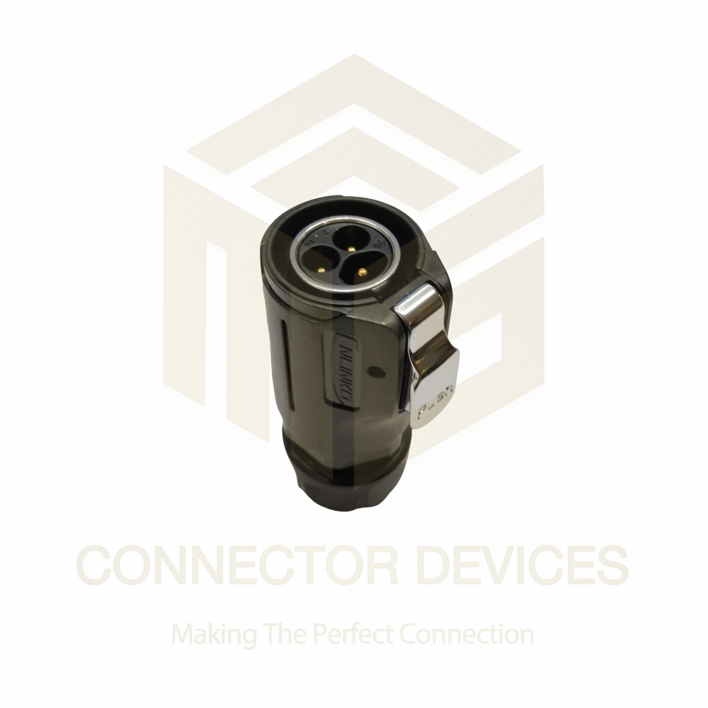 LP-20 3Pin 20A Industrial Circular Metal+Plastic Waterproof Power Connector Male