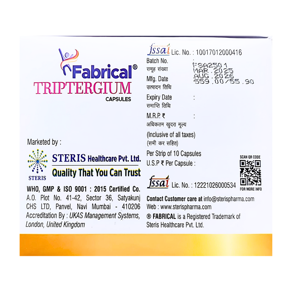 Green Tea Extract, Tripterygium Wilfordii Root Extract & Vitamin D3 Capsules