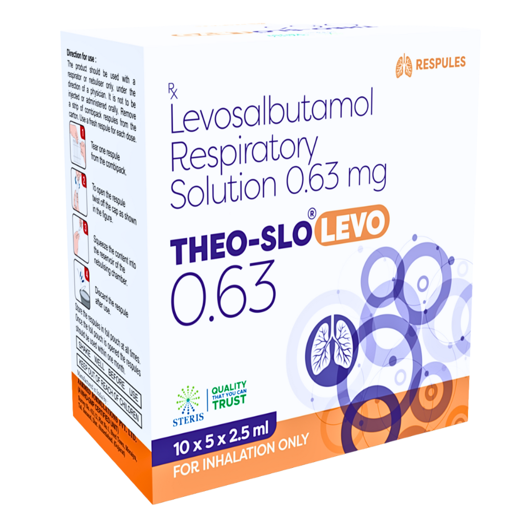 Levosalbutamol Respiratory Solution 0.63mg - Drug Type: Organic Medicine