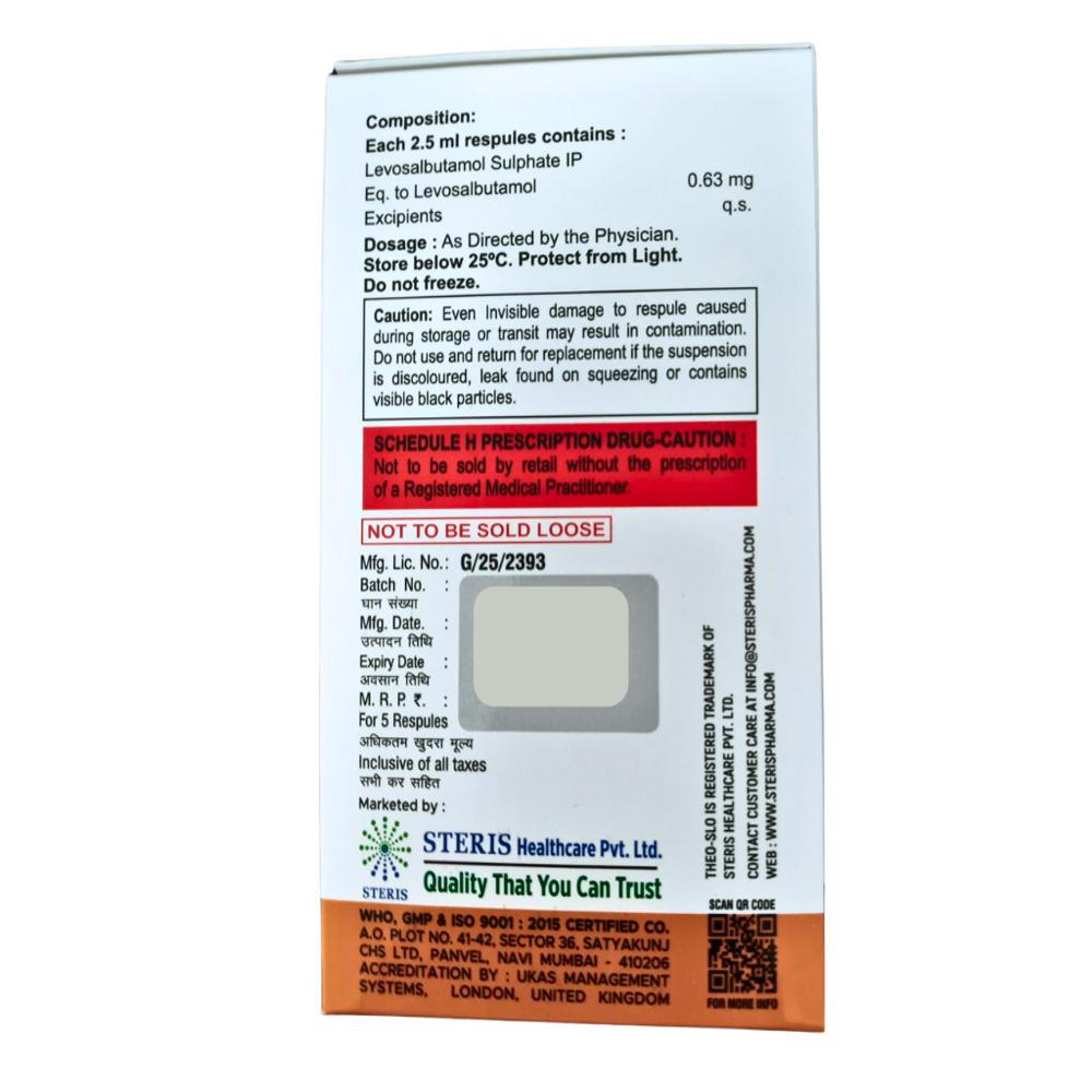 Levosalbutamol Respiratory Solution 0.63mg