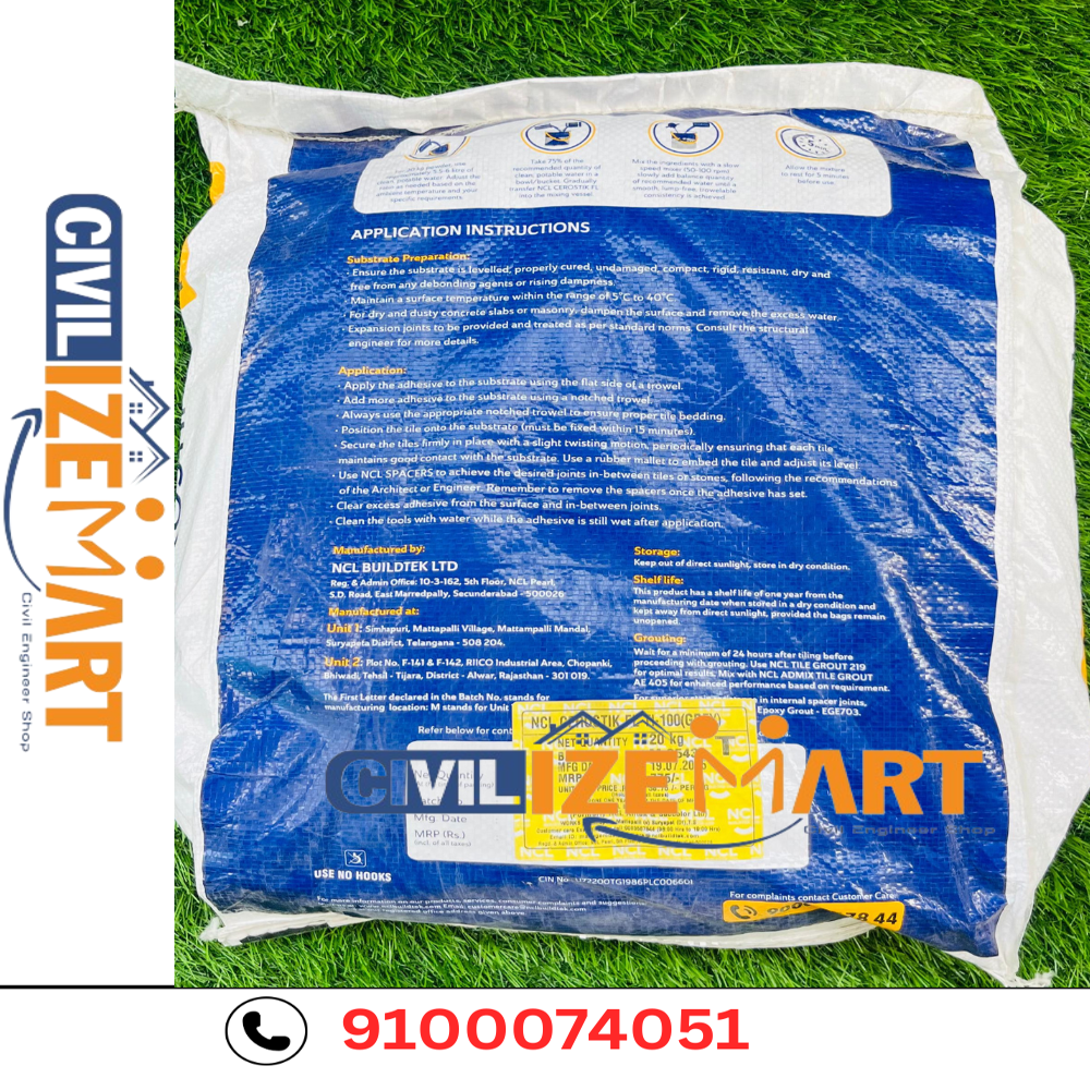 Ncl Tile Adhesive - Color: Grey