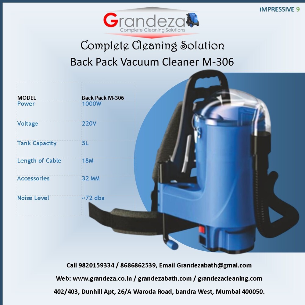 IMP GRANDEZA Back Pack Vacuum Cleaner M-306