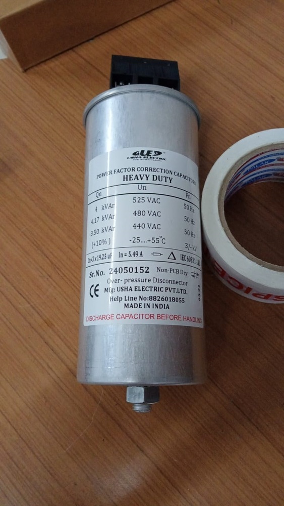 4 Kvar 525 Volt Cylindrical Type Capacitor