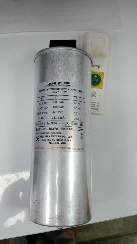 20 Kvar 525 Volt Cylindrical Type Capacitor