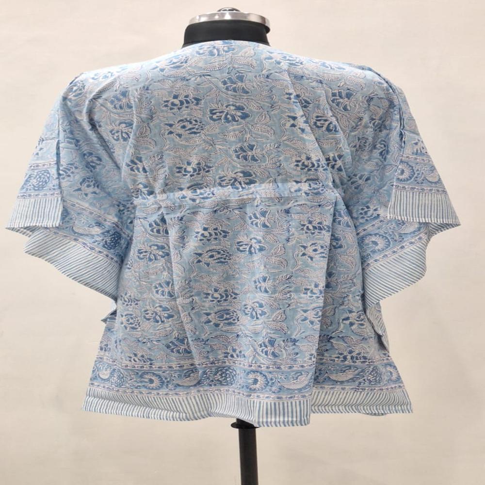 Hand Block Printed Cotton Kaftan