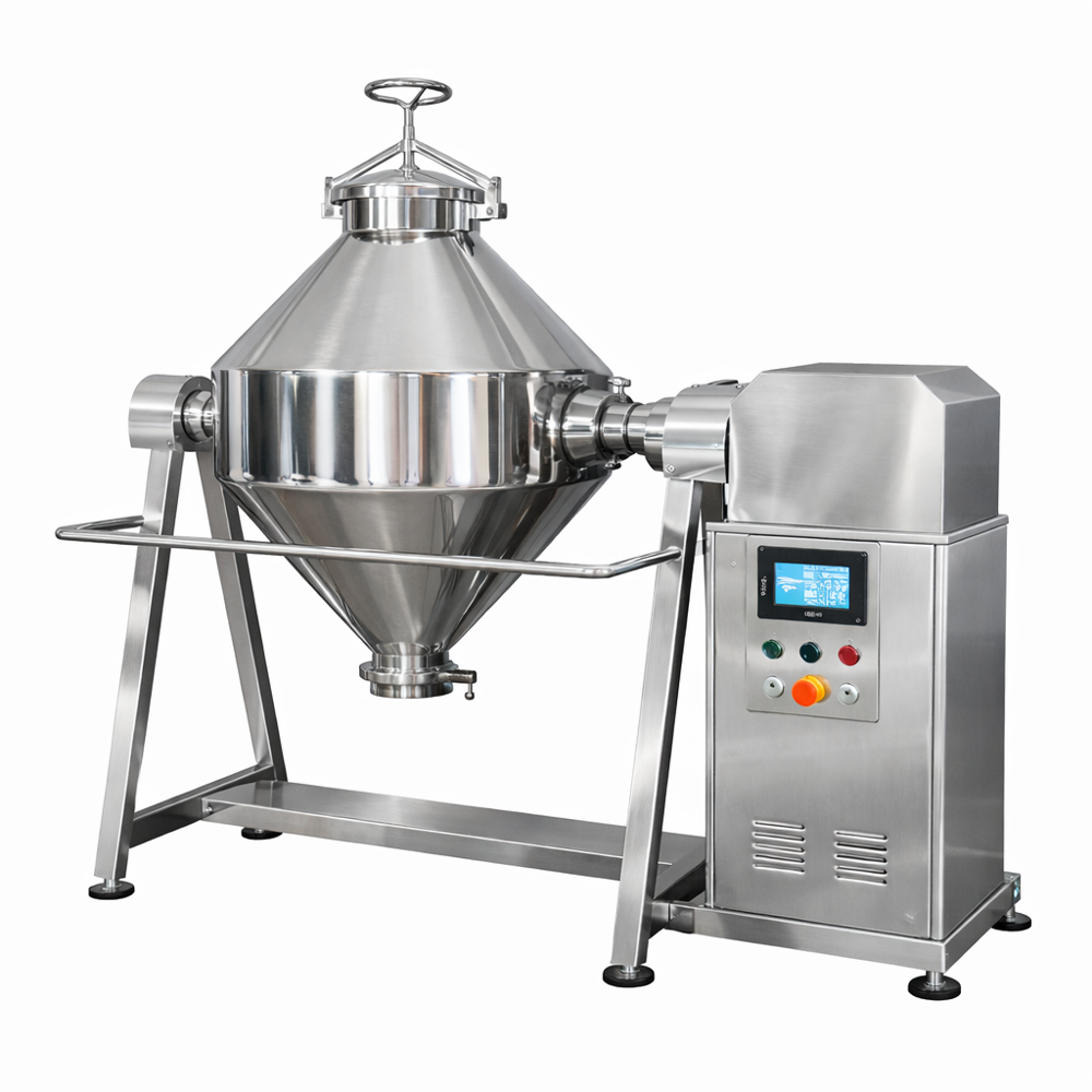Double Cone Blender - Material: Stainless Steel