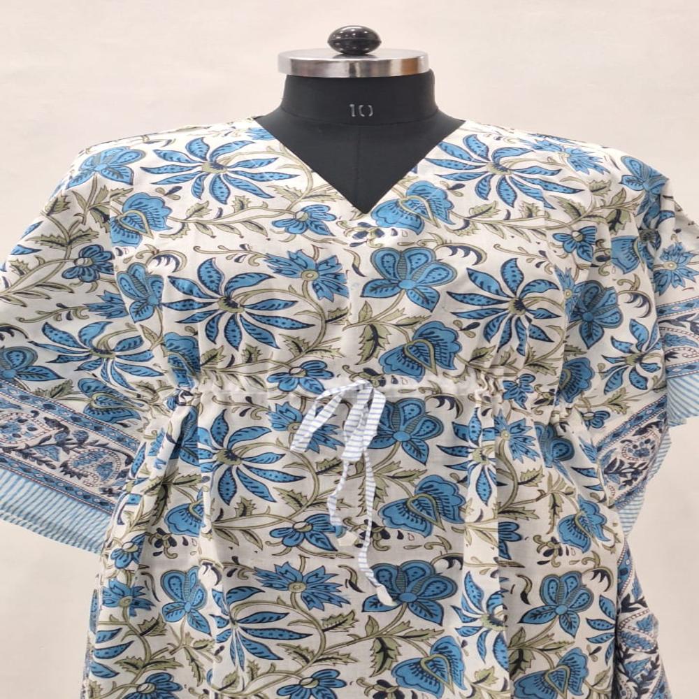 Jaipuri Block Printed Cotton Kaftan