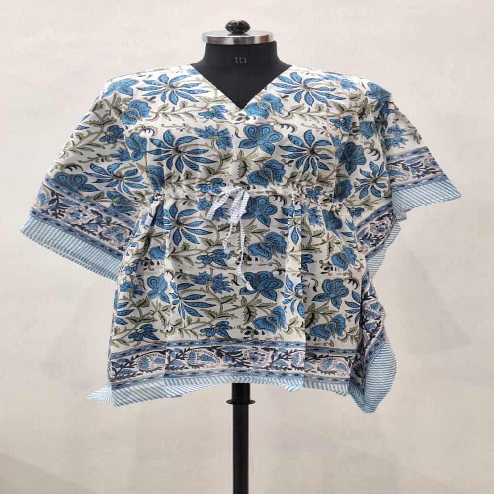 Jaipuri Block Printed Cotton Kaftan