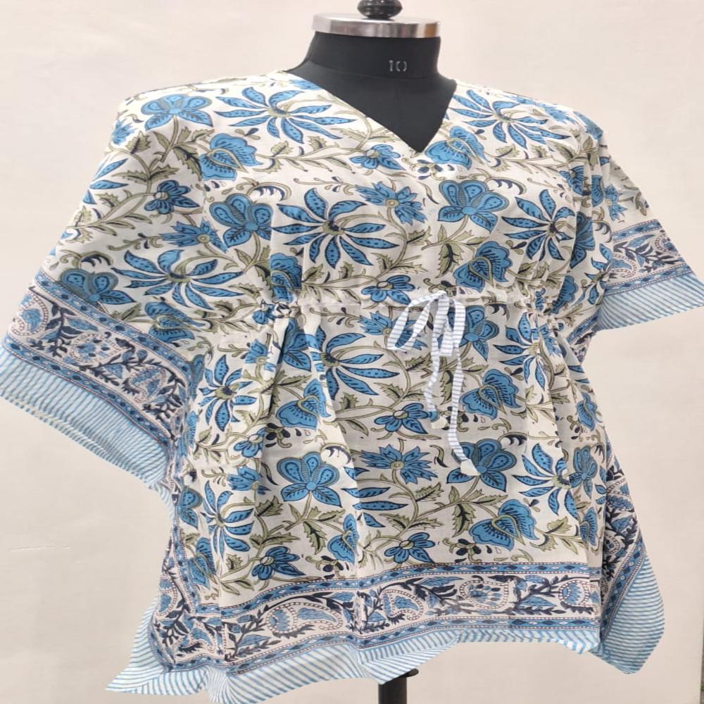Jaipuri Block Printed Cotton Kaftan