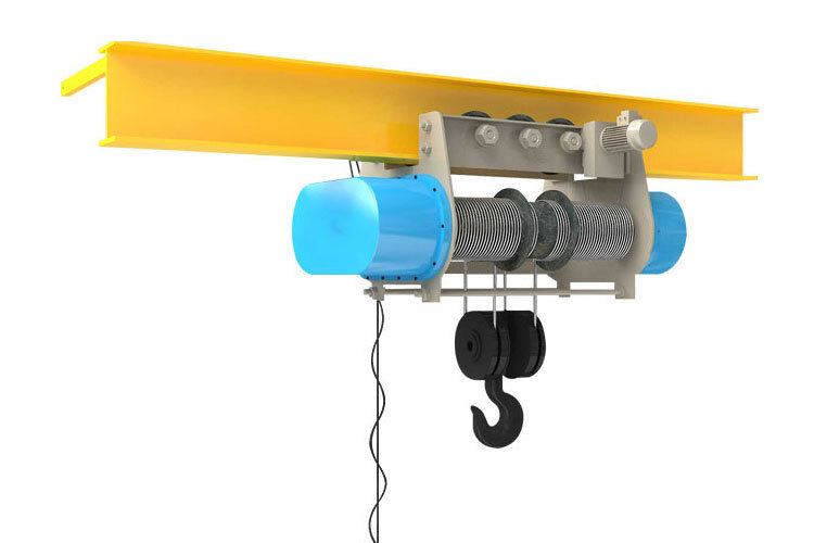 25 Ton Flame Proof Hoists - Color: Black