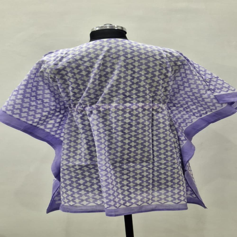 Hand Block Printed Cotton Kaftan