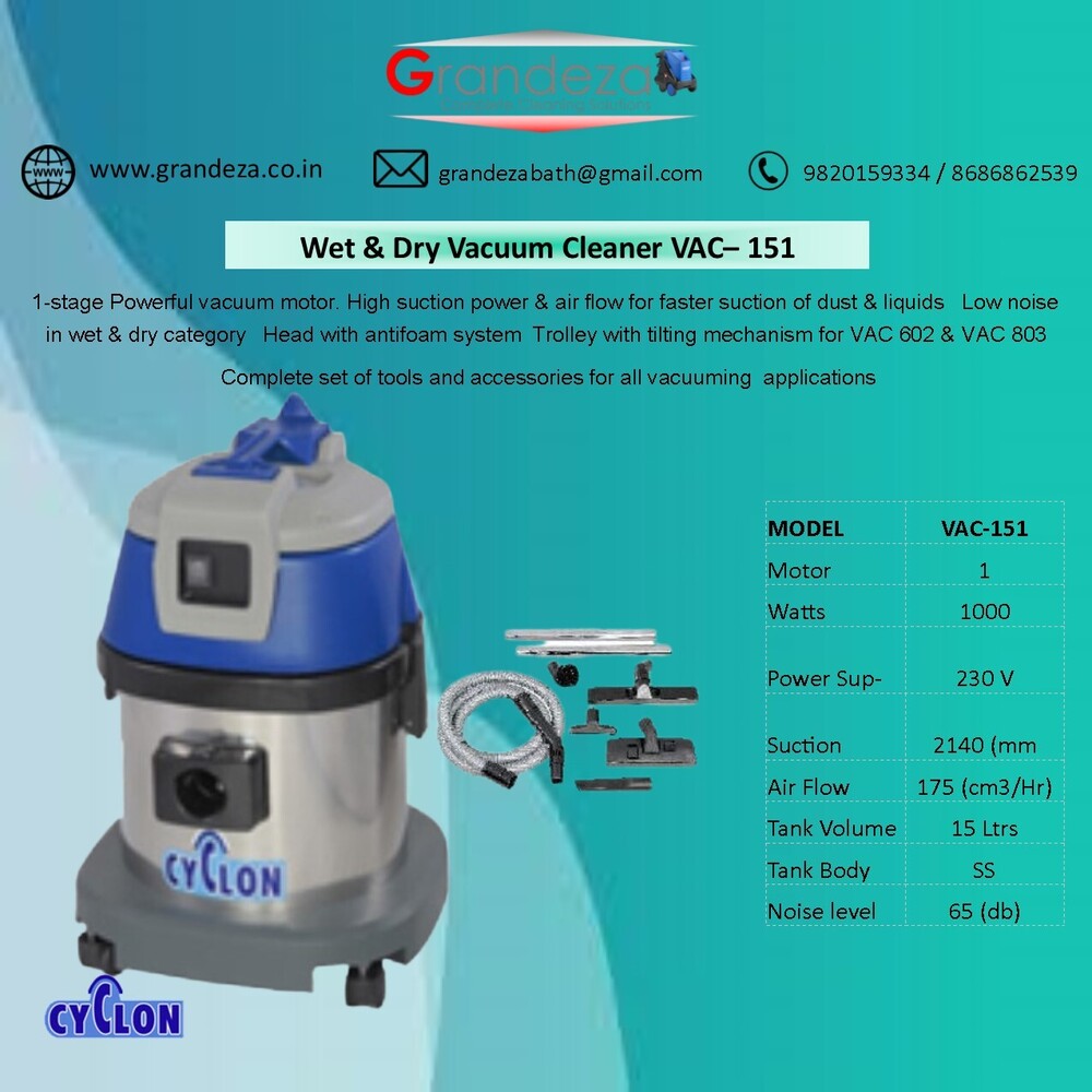 CYCLON Wet & Dry Vacuum Cleaner VAC 151