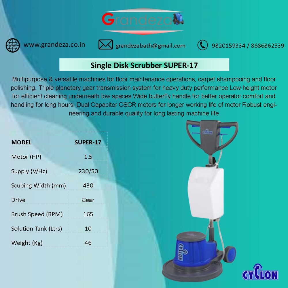 Cyclon Single Disk Scrubber Super-17