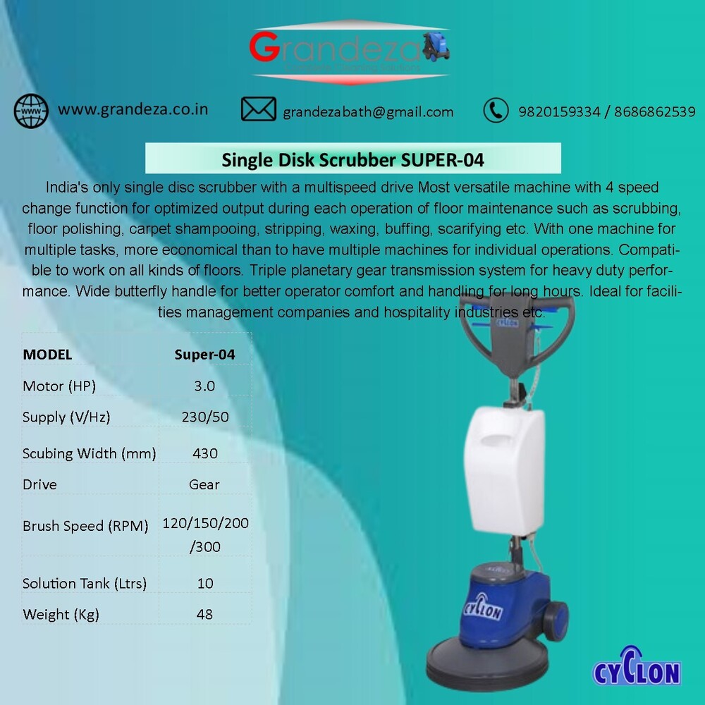 Cyclon Single Disk Scrubber Super-17