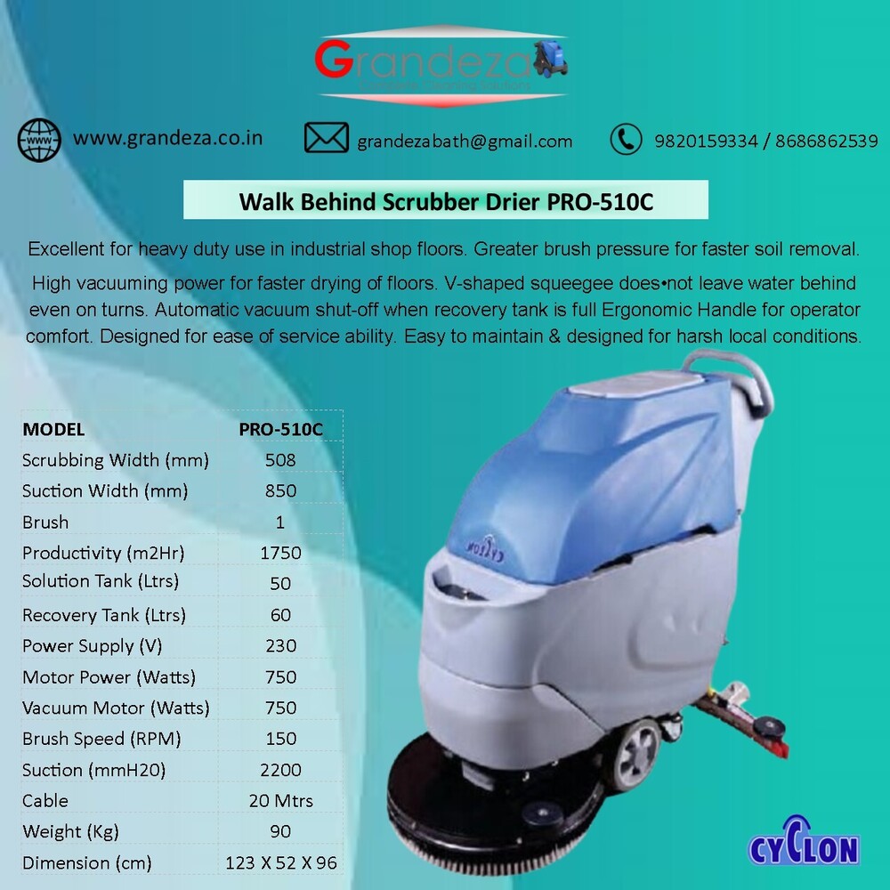 CYCLON Walk Behind Scrubber Drier PRO-510C