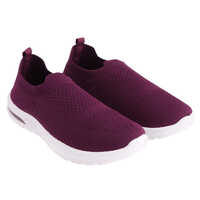 Ladies Maroon Casual Shoes - Feature: Comfortable