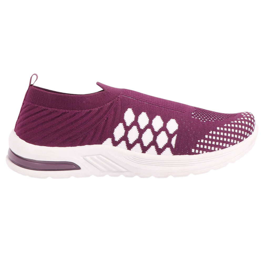 Ladies Dark Pink Canvas Sports Shoes