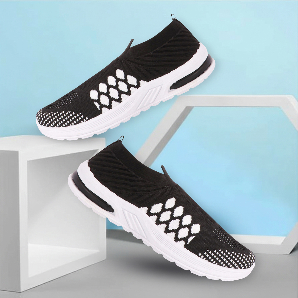 Ladies Slip On Knit Walking Shoes