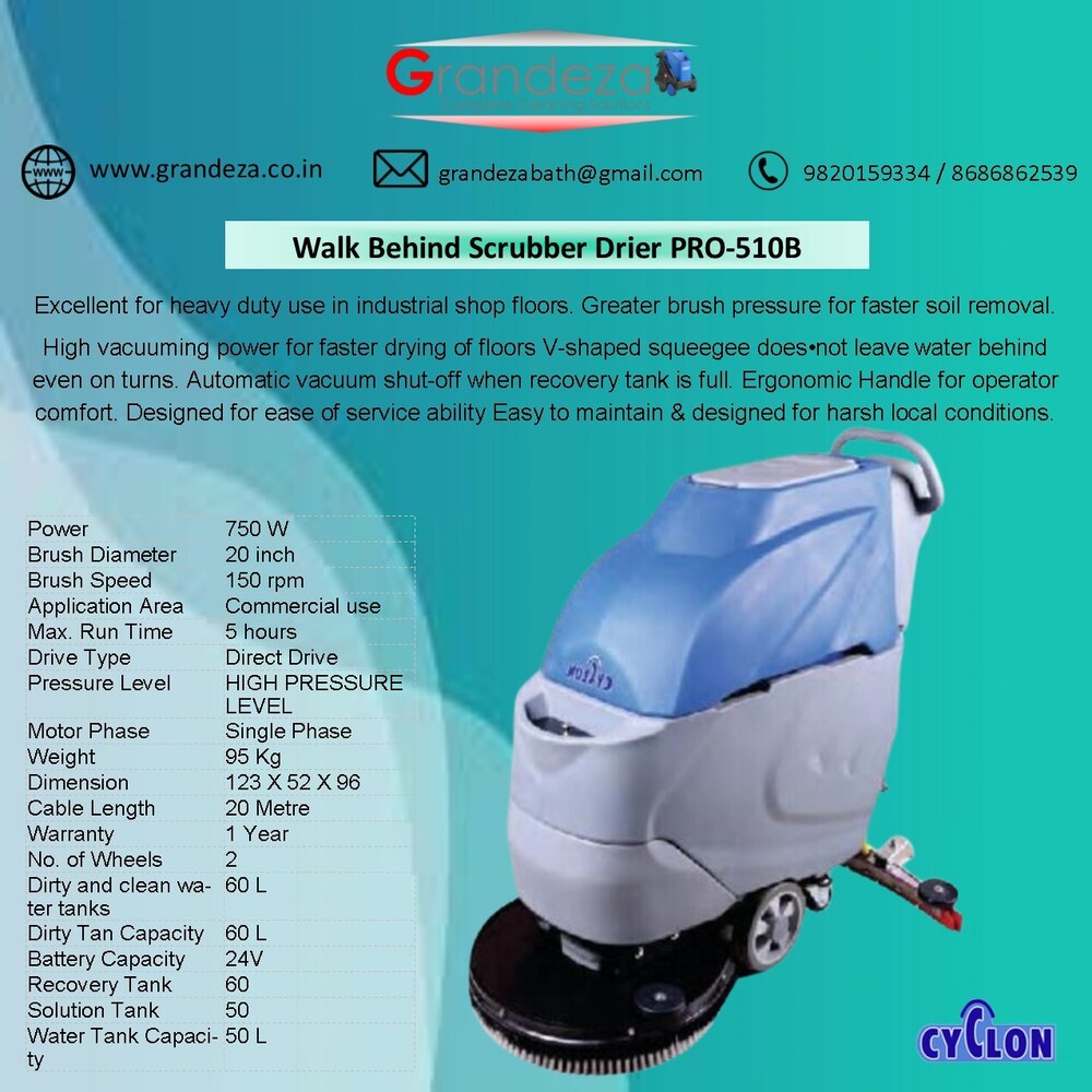 CYCLON Walk Behind Scrubber Drier PRO-510B