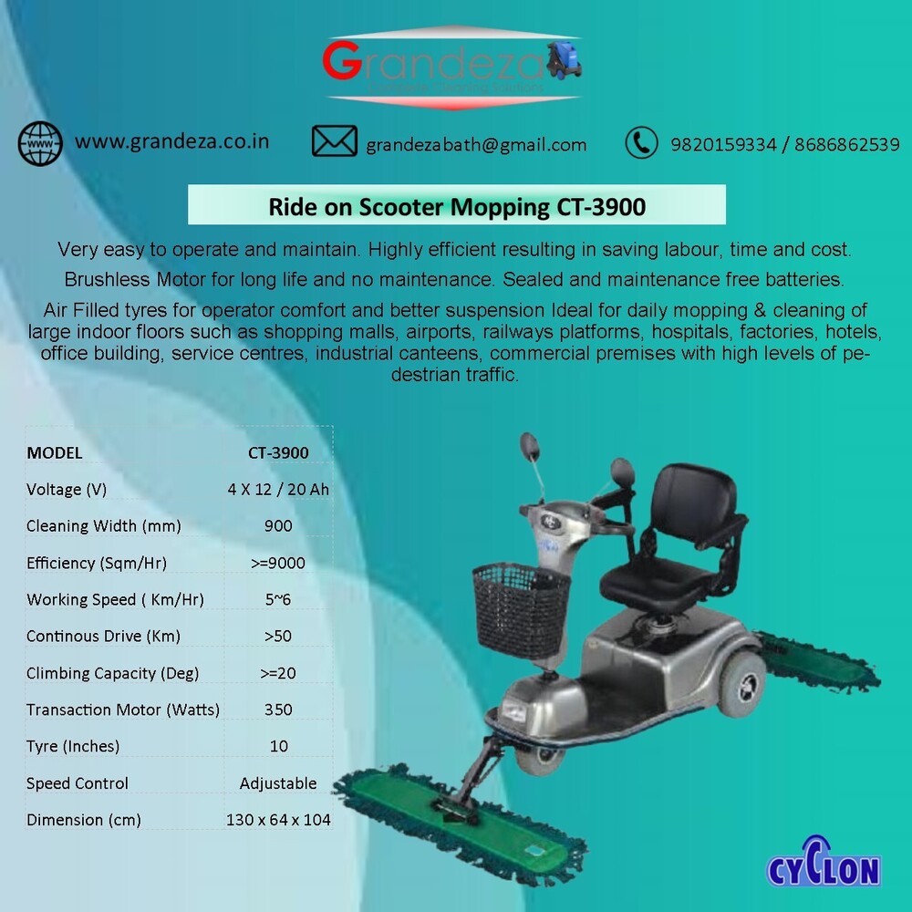 CYCLON Ride on Scooter Mopping CT-3900