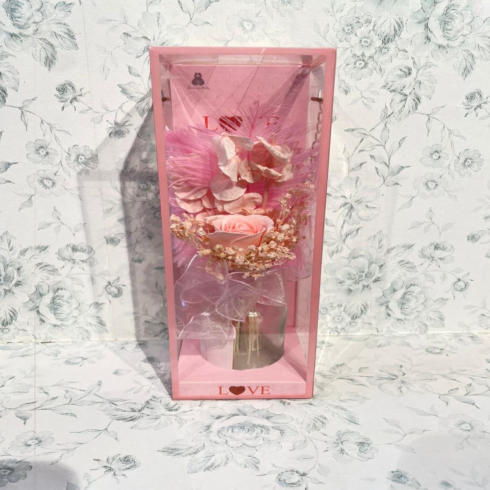 Pale Pink Dried Flower, Small Bouquet - Dimension (l*w*h): 20  Centimeter (cm)