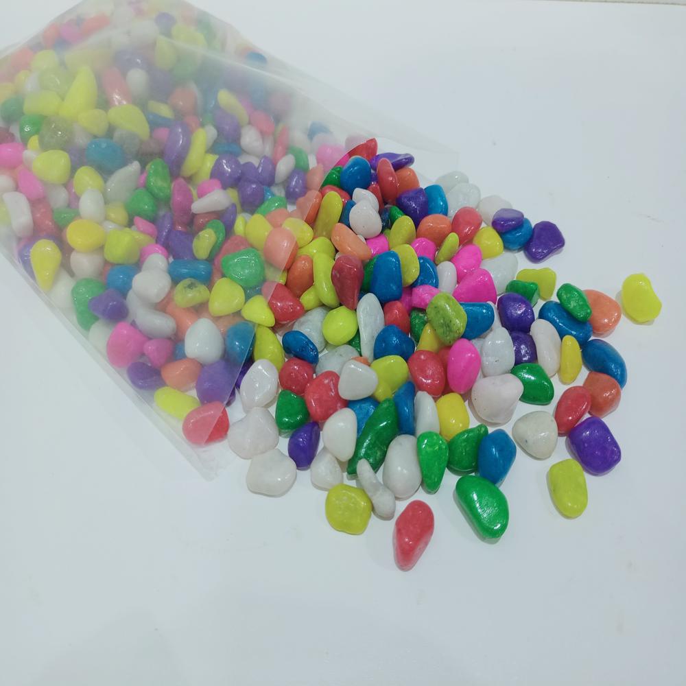 Aquarium decoration used multi color mic pebbles stone