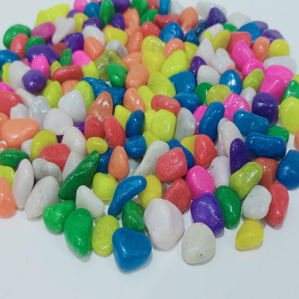 Aquarium decoration used multi color mic pebbles stone
