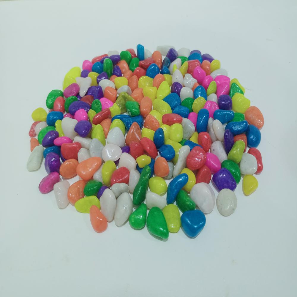 Aquarium decoration used multi color mic pebbles stone