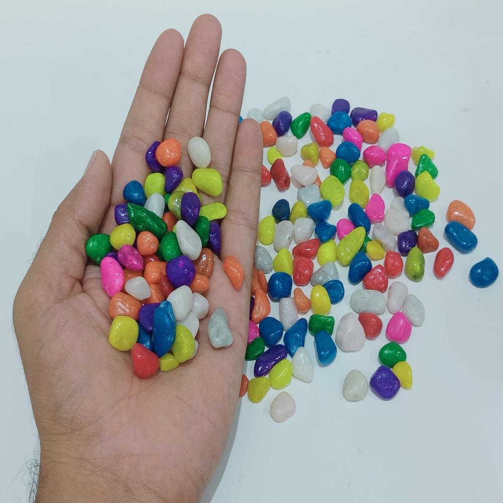 Aquarium decoration used multi color mic pebbles stone