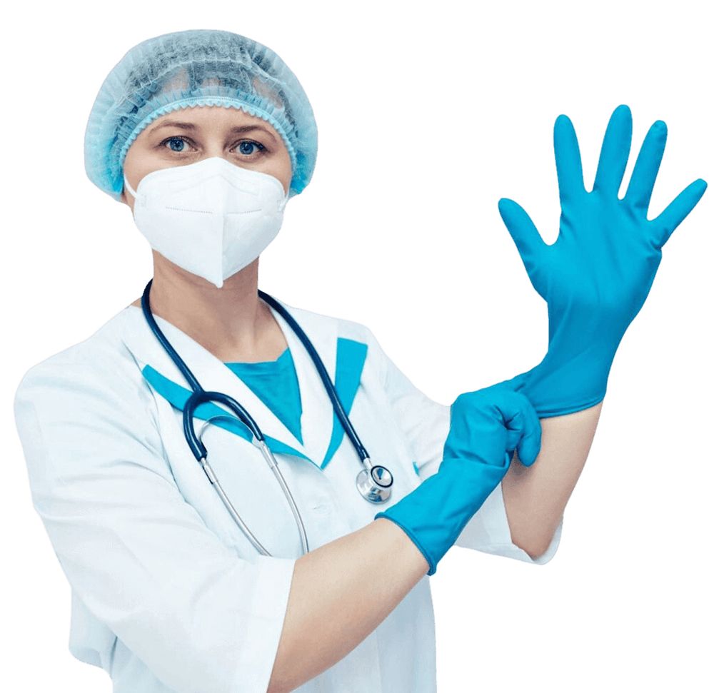 9 Inch Nitrile Examination Gloves Powder Free