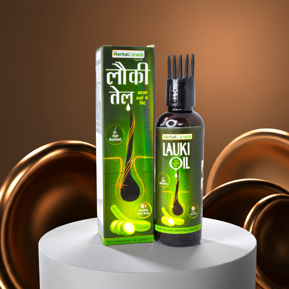 Herbal Canada Lauki Oil 100ml - Application: Natural Shine & Smoothness