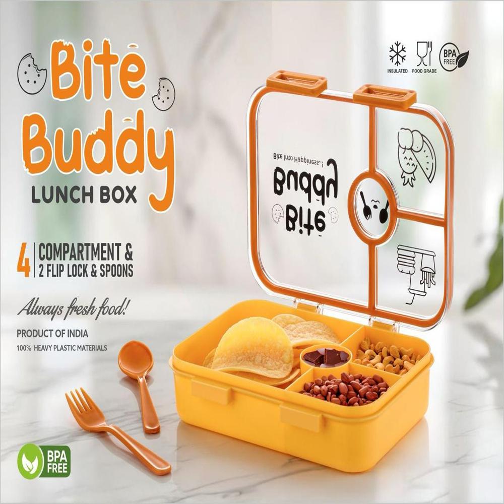 KIDS AIRTIGHT PLASTIC LUNCHBOX