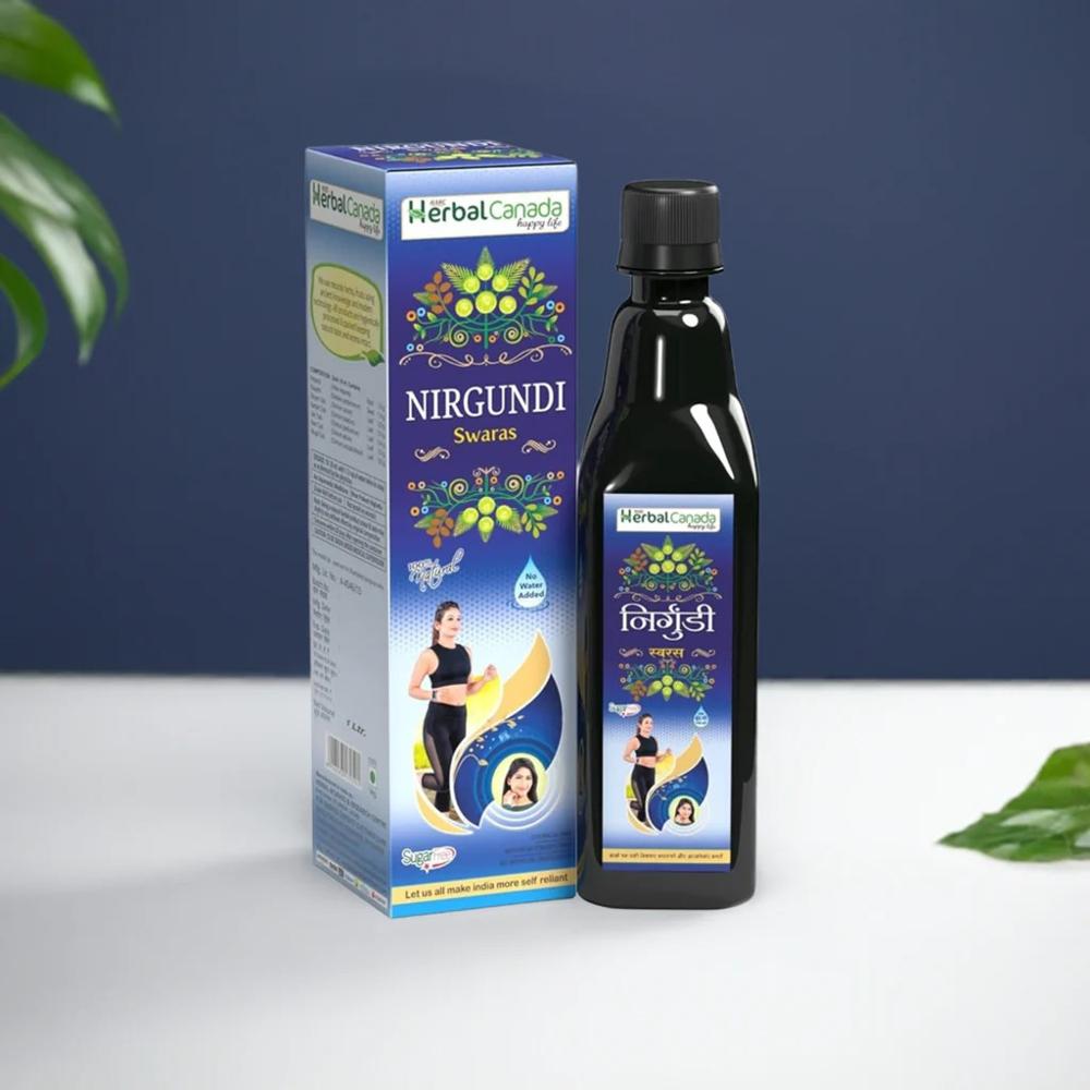 Herbal Canada Nirgundi Swaras (sugar Free) 500ml - Age Group: For Adults