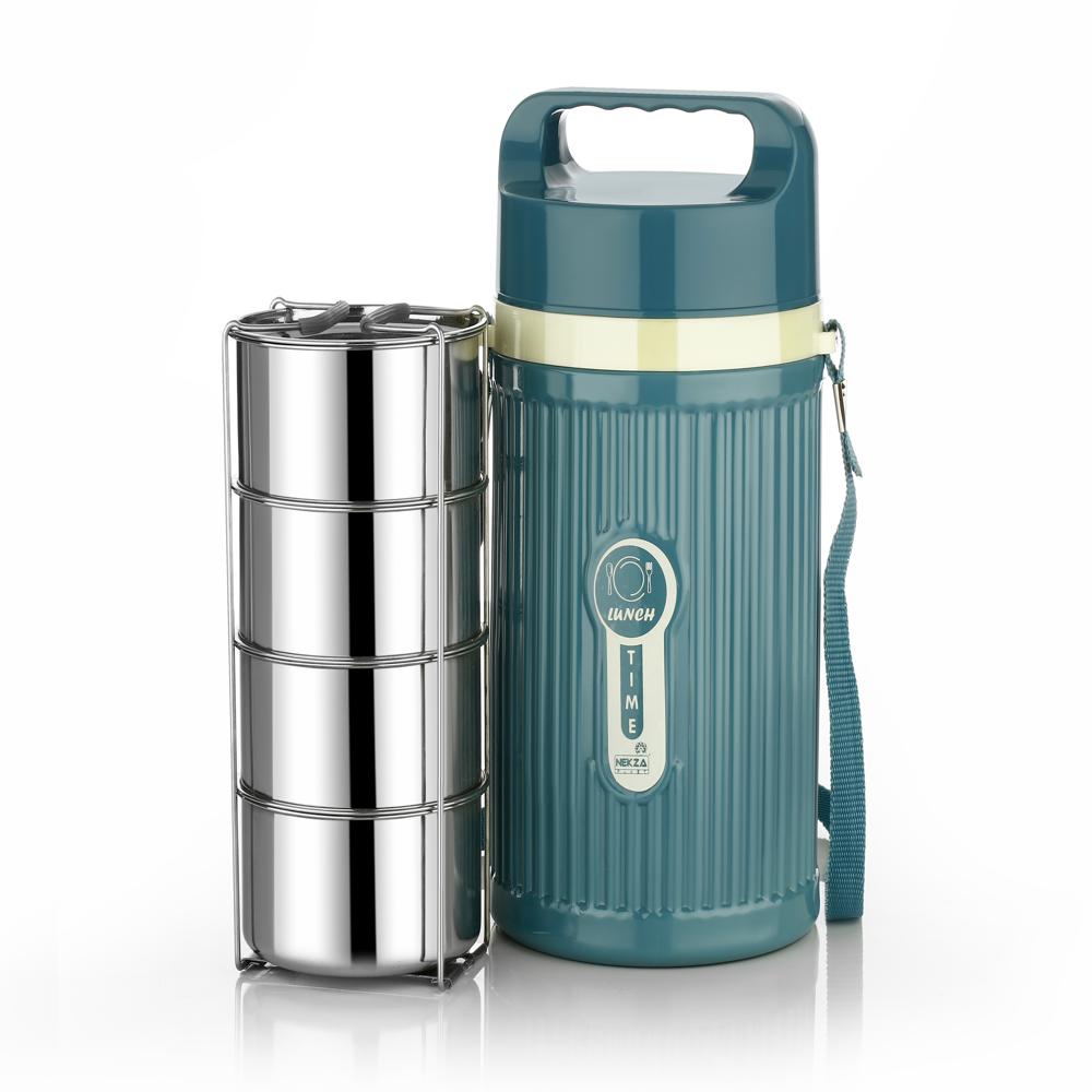 INSULATED 4 LAYER TIFFIN SET LUNCHTIME